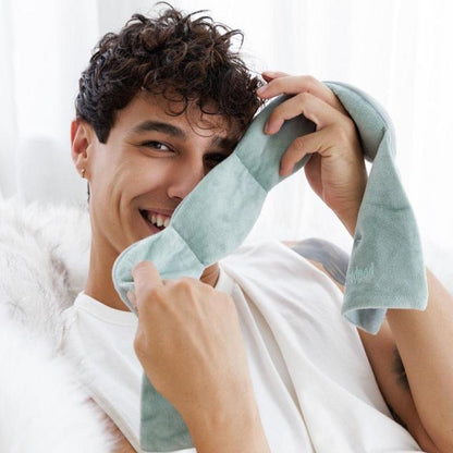 Weighted Sleep Mask for Deep Relaxation | Strap-Free, Side-Sleeper Friendly | 100% Blackout Eye Mask