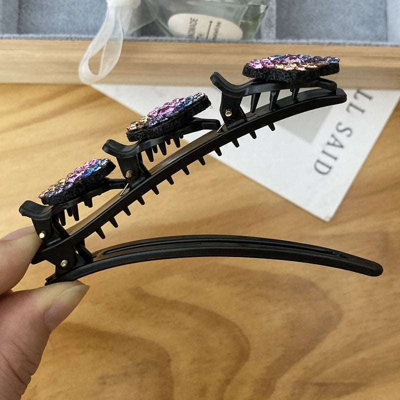 2+2 Free |Crystal-Decorated Hair Clips